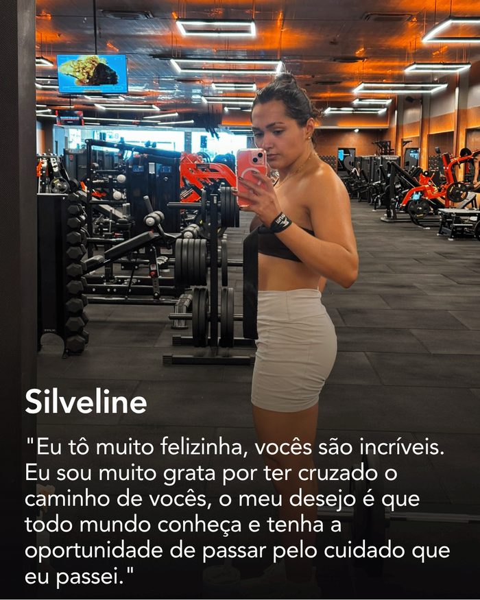 Silveline agradece pelo cuidado recebido e pela oportunidade de passar pelo acompanhamento