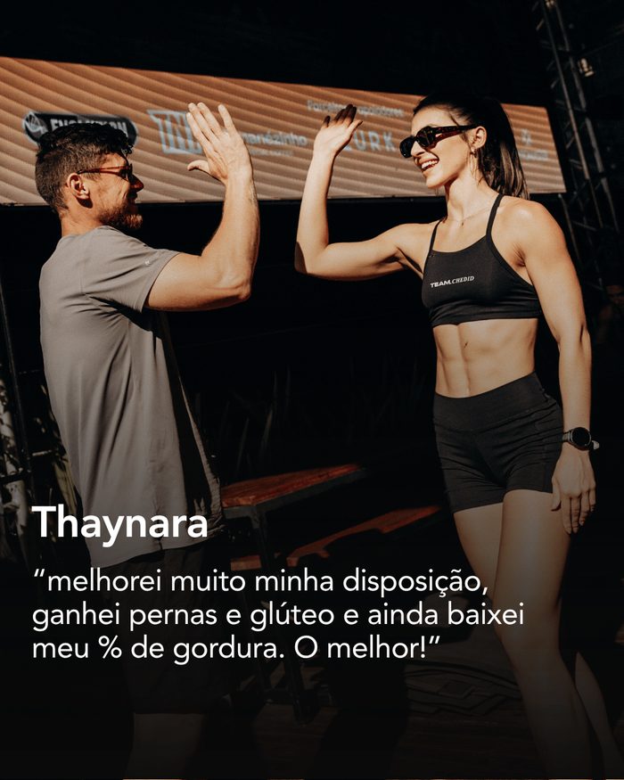 Thaynara conta que melhorou a disposição, ganhou pernas e glúteo e baixou o percentual de gordura